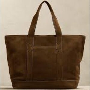 Banana Republic Rich Brown Leather Tote